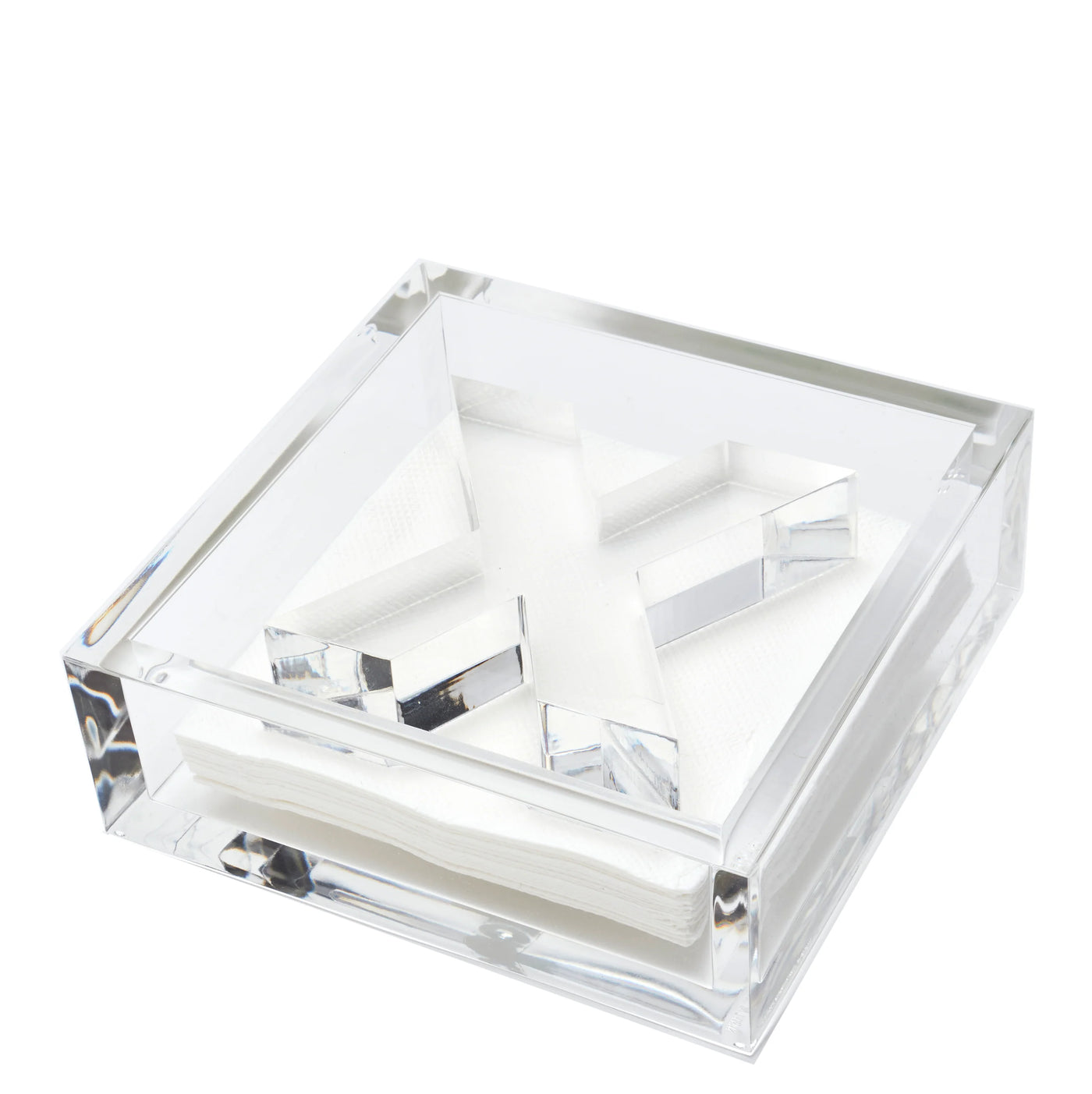 Clear Acrylic Initial Cocktail Holder