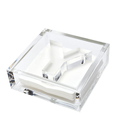 Clear Acrylic Initial Cocktail Holder