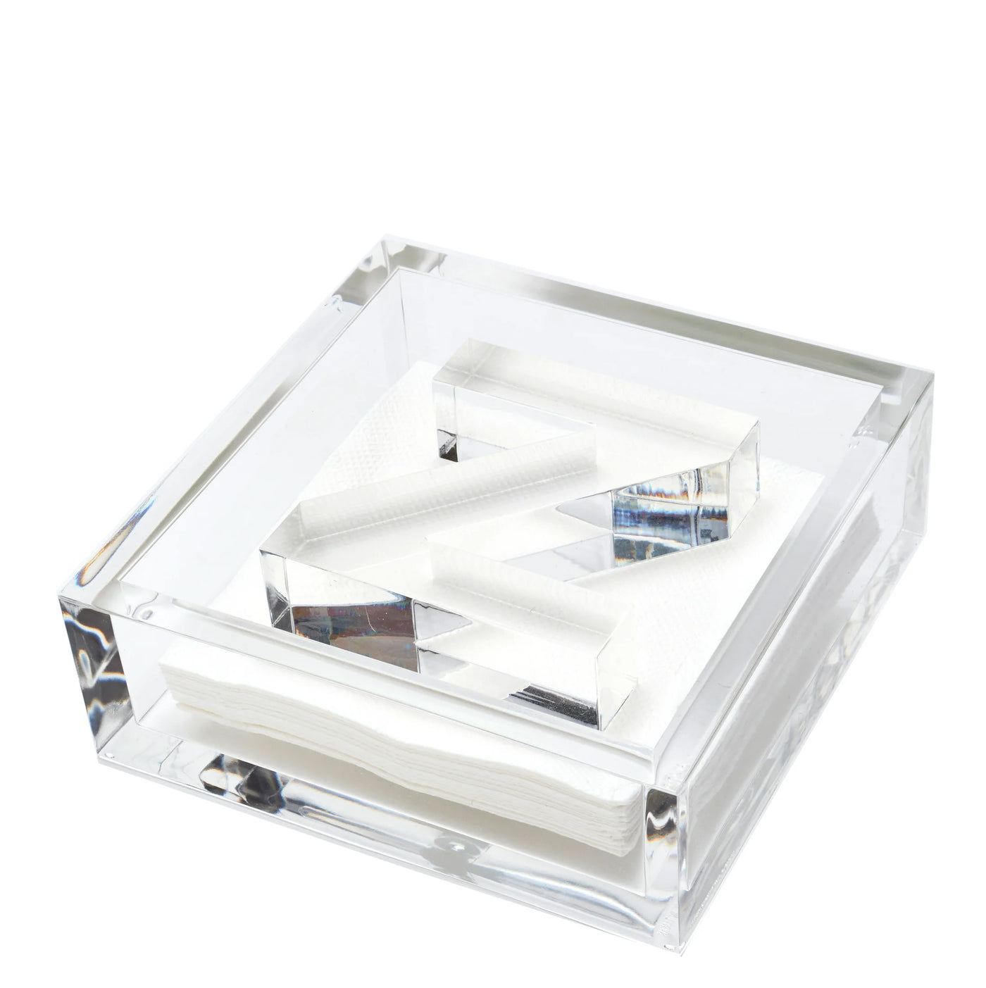 Clear Acrylic Initial Cocktail Holder