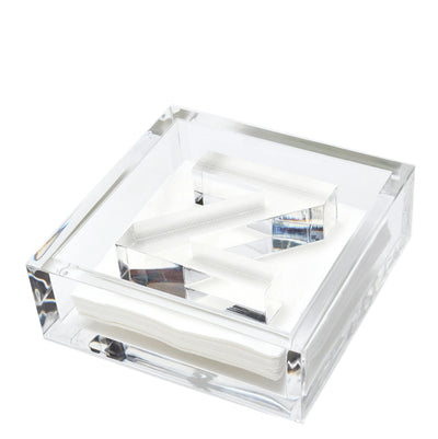 Clear Acrylic Initial Cocktail Holder