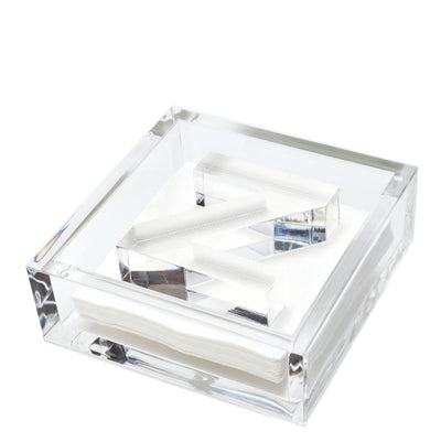 Clear Acrylic Initial Cocktail Holder
