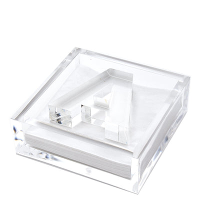 Clear Acrylic Initial Cocktail Holder