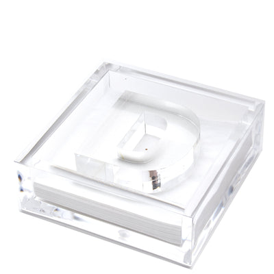 Clear Acrylic Initial Cocktail Holder