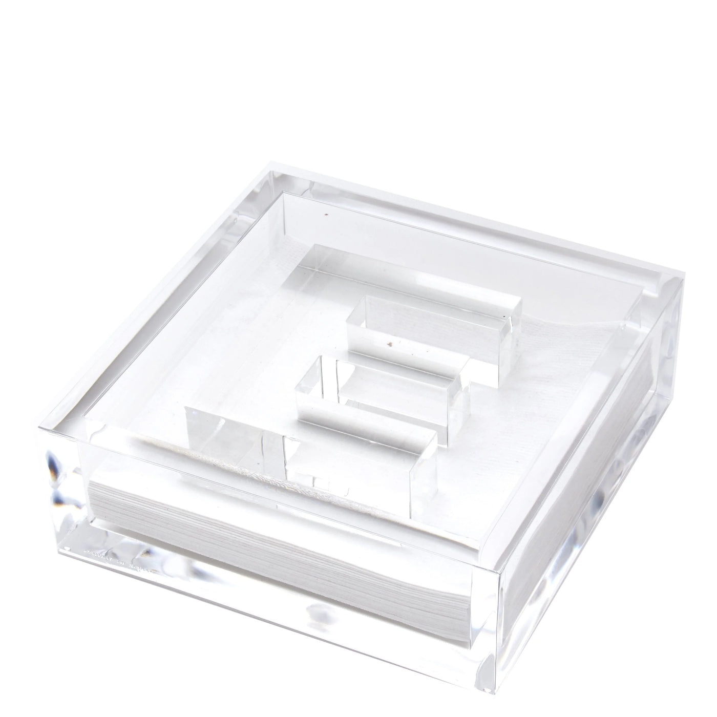 Clear Acrylic Initial Cocktail Holder