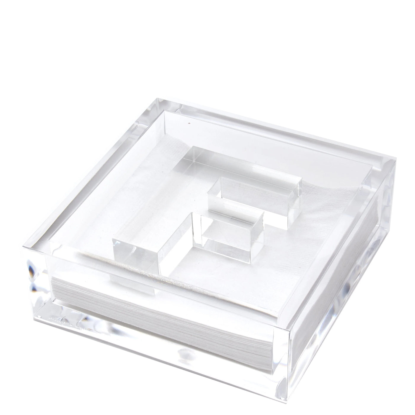 Clear Acrylic Initial Cocktail Holder