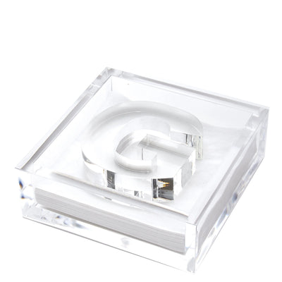 Clear Acrylic Initial Cocktail Holder
