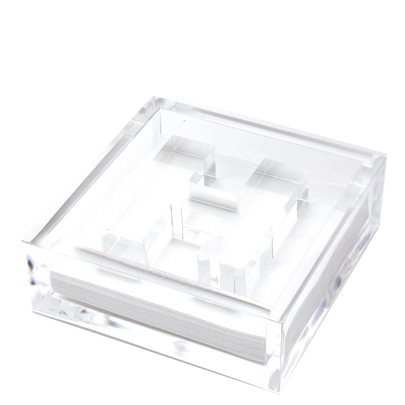Clear Acrylic Initial Cocktail Holder