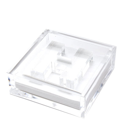 Clear Acrylic Initial Cocktail Holder