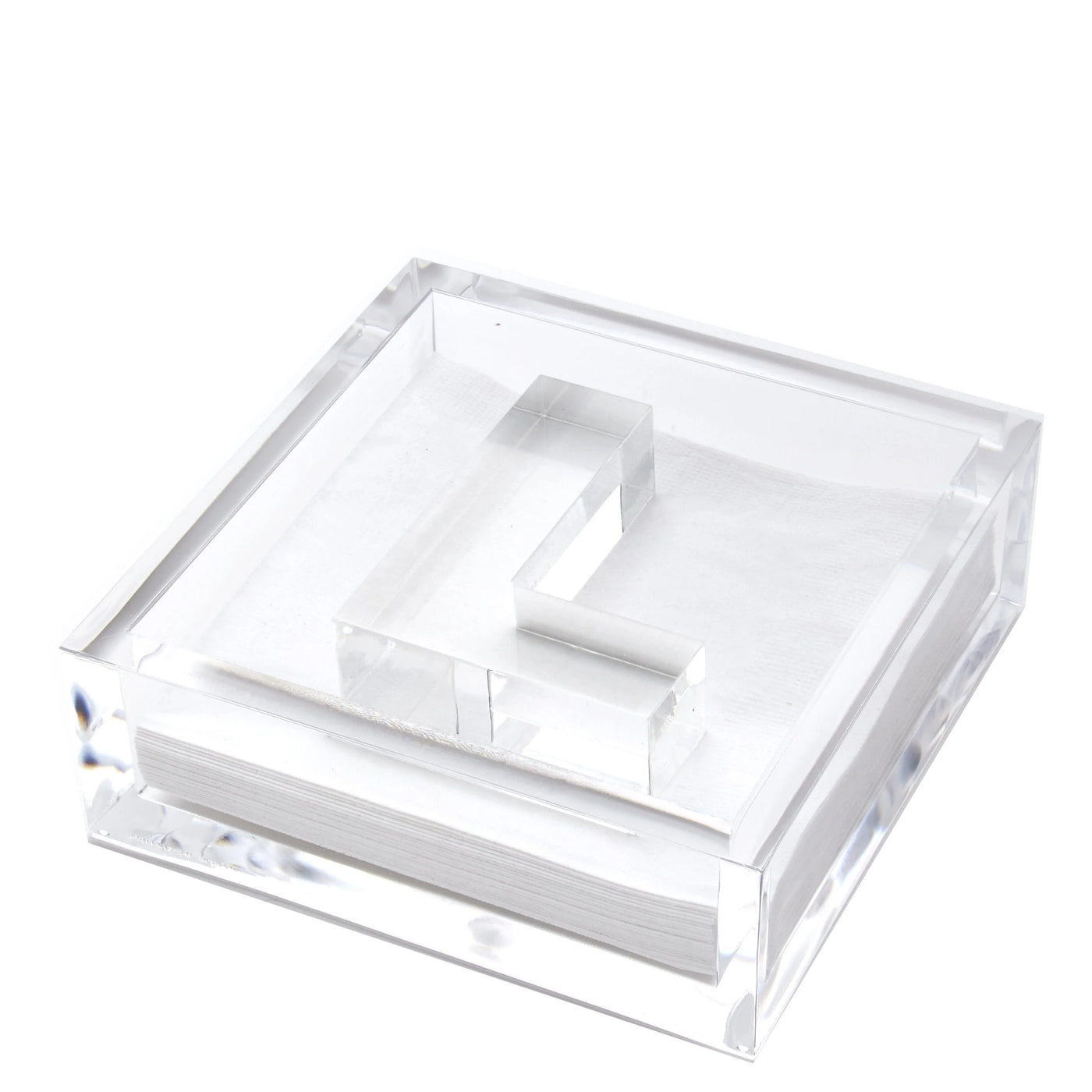 Clear Acrylic Initial Cocktail Holder