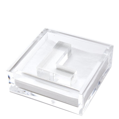 Clear Acrylic Initial Cocktail Holder