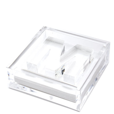 Clear Acrylic Initial Cocktail Holder