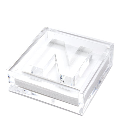 Clear Acrylic Initial Cocktail Holder