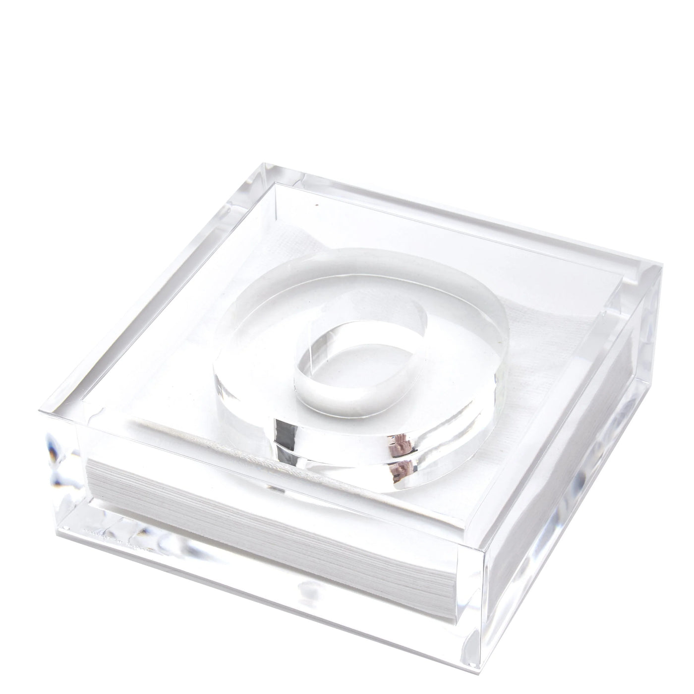 Clear Acrylic Initial Cocktail Holder