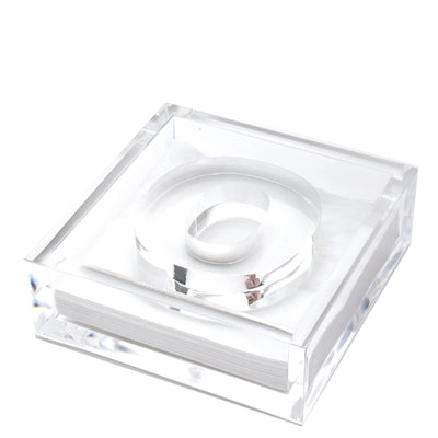 Clear Acrylic Initial Cocktail Holder