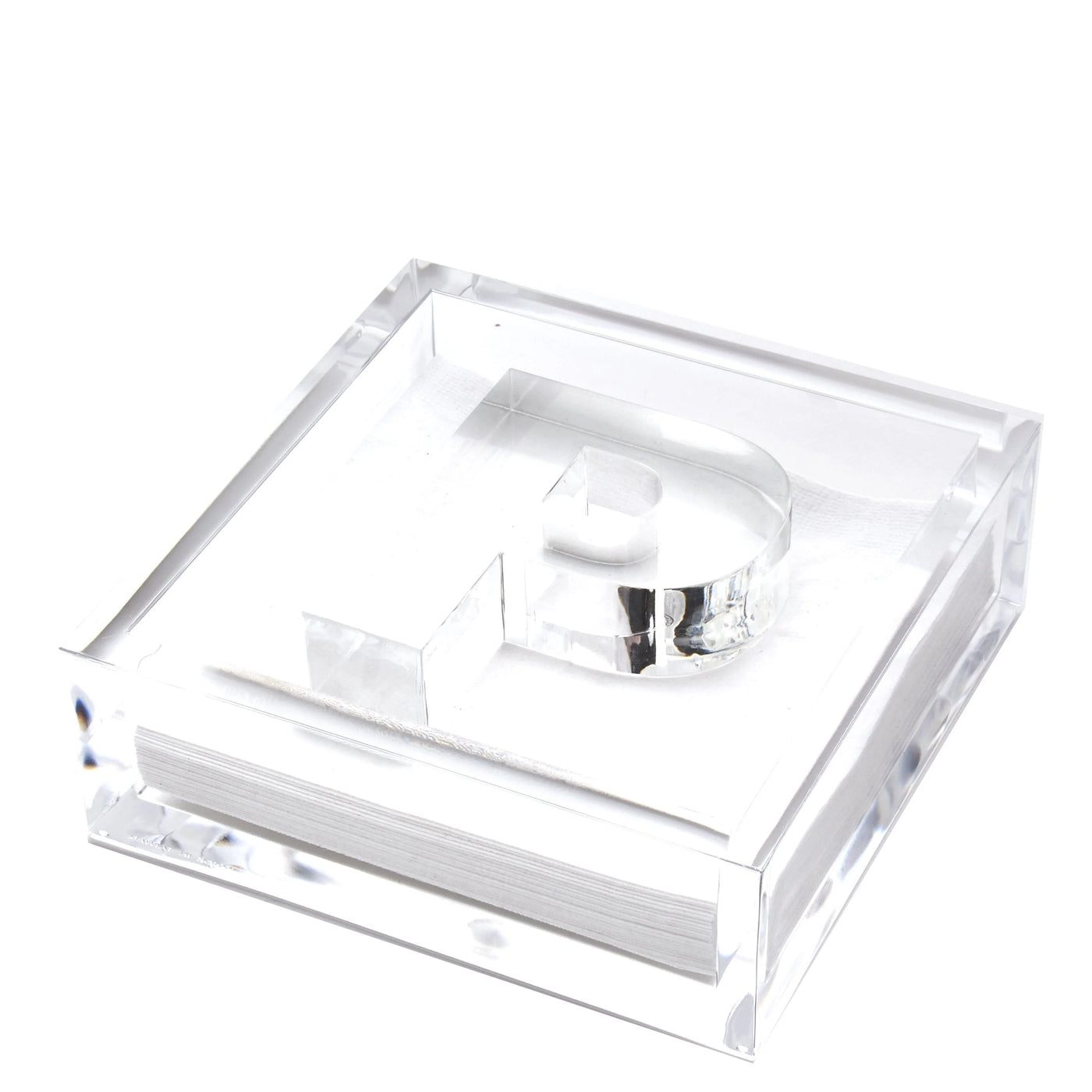 Clear Acrylic Initial Cocktail Holder