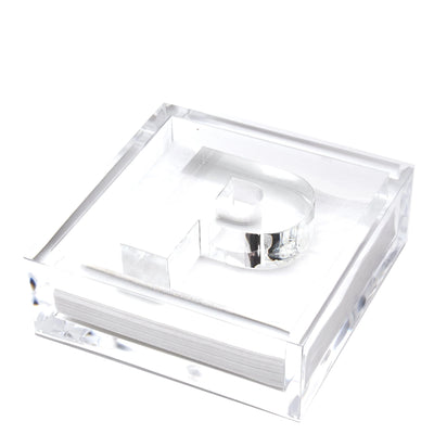 Clear Acrylic Initial Cocktail Holder
