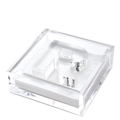 Clear Acrylic Initial Cocktail Holder