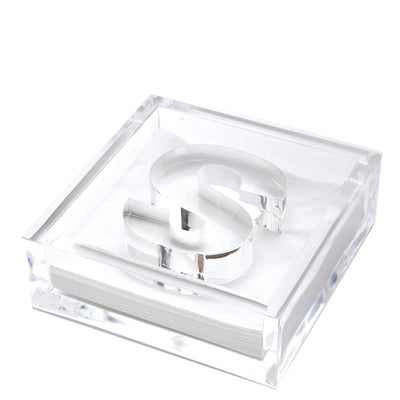 Clear Acrylic Initial Cocktail Holder