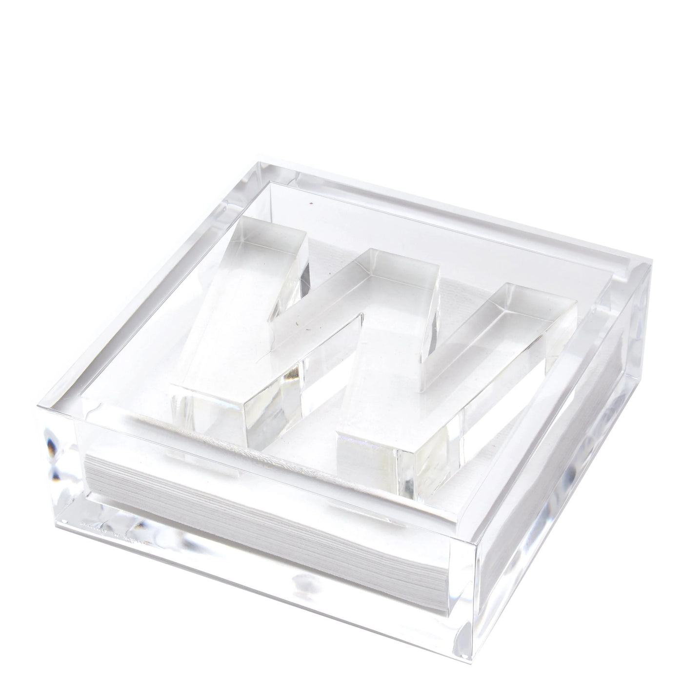 Clear Acrylic Initial Cocktail Holder