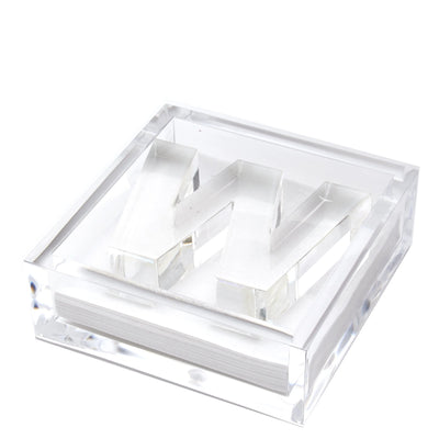 Clear Acrylic Initial Cocktail Holder