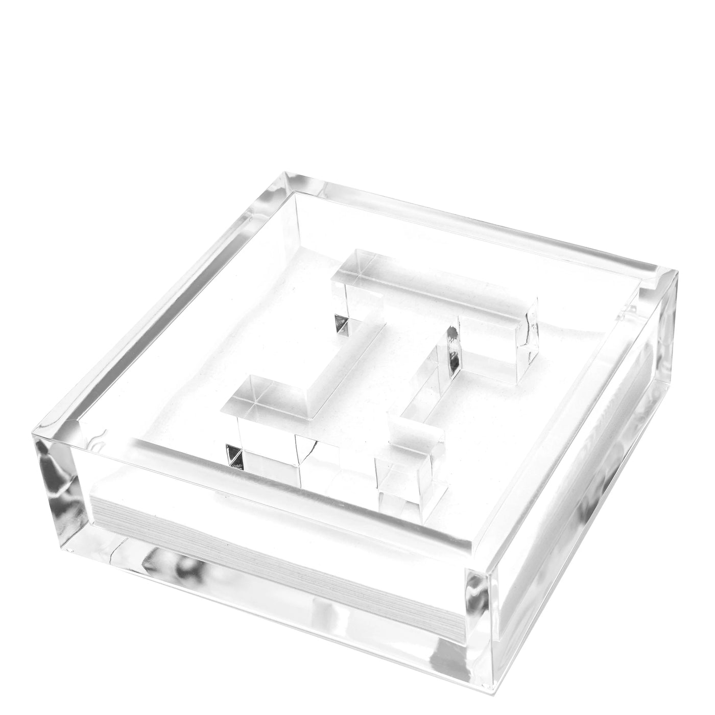 Clear Acrylic Initial Cocktail Holder