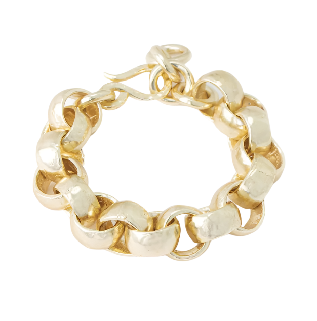 Chunky Gold-Plated Link Bracelet