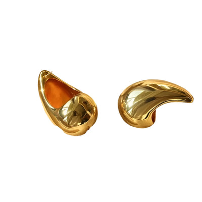 Statement Gold Raindrop Earrings
